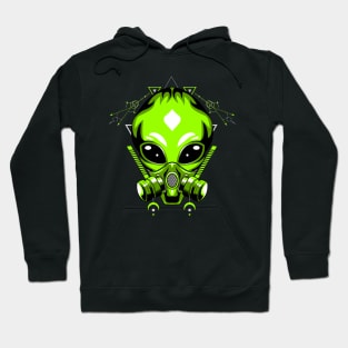 alien mask retro vintage Hoodie